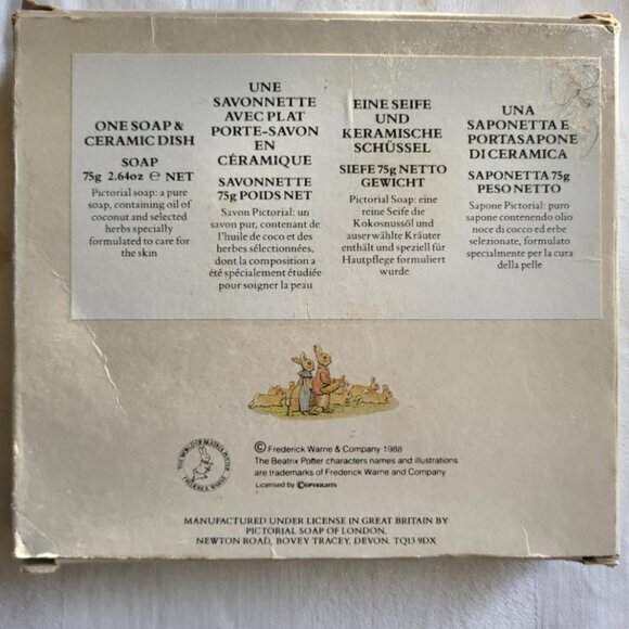 Beatrix Potter Soap Dish & Soap - The Tale of Jemima Puddle-Duck - Picture 2 of 9